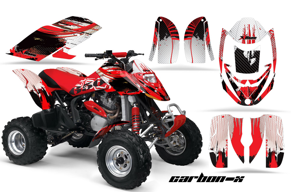 Can-Am Bombardier DS650 Graphics Carbon-X Red